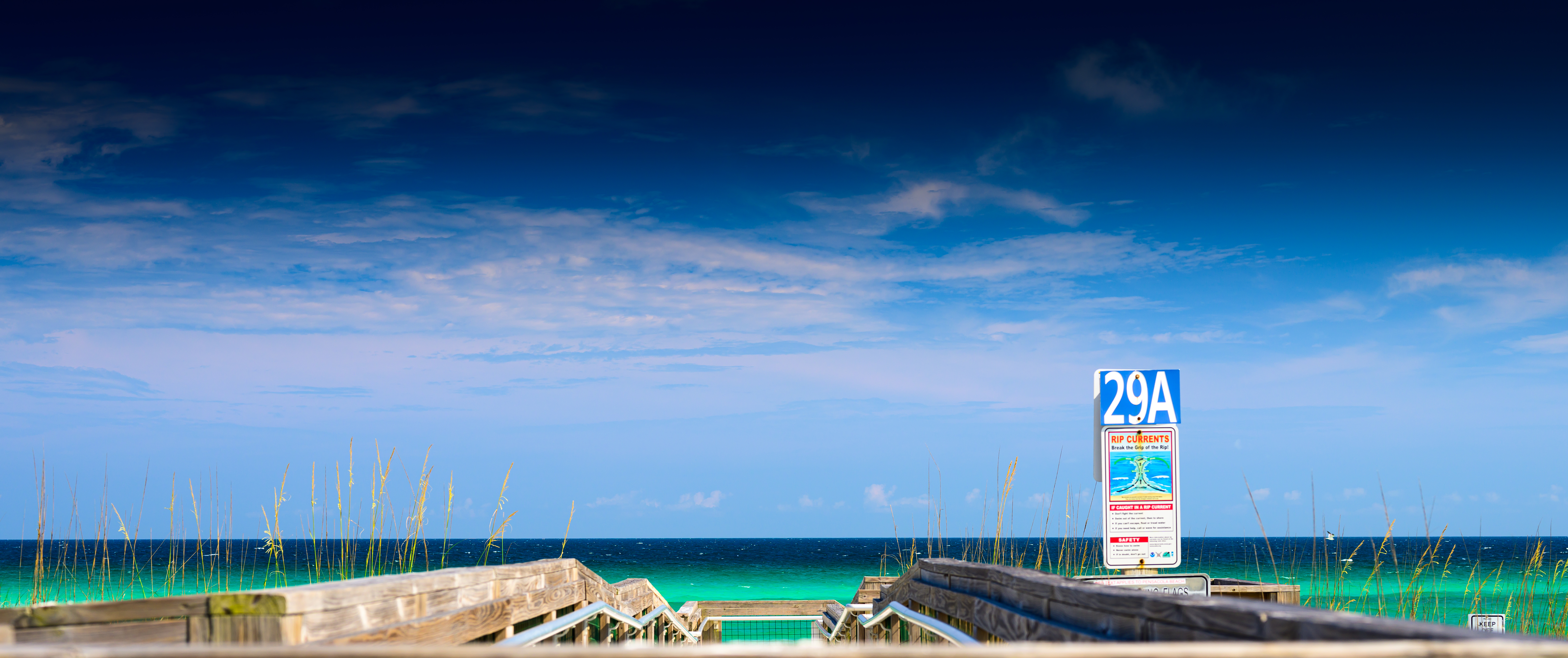 The turquoise waters of the Gulf Coast on the National Seashore