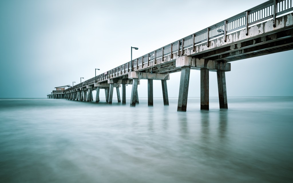 Gulf State Park Pier in a Storm