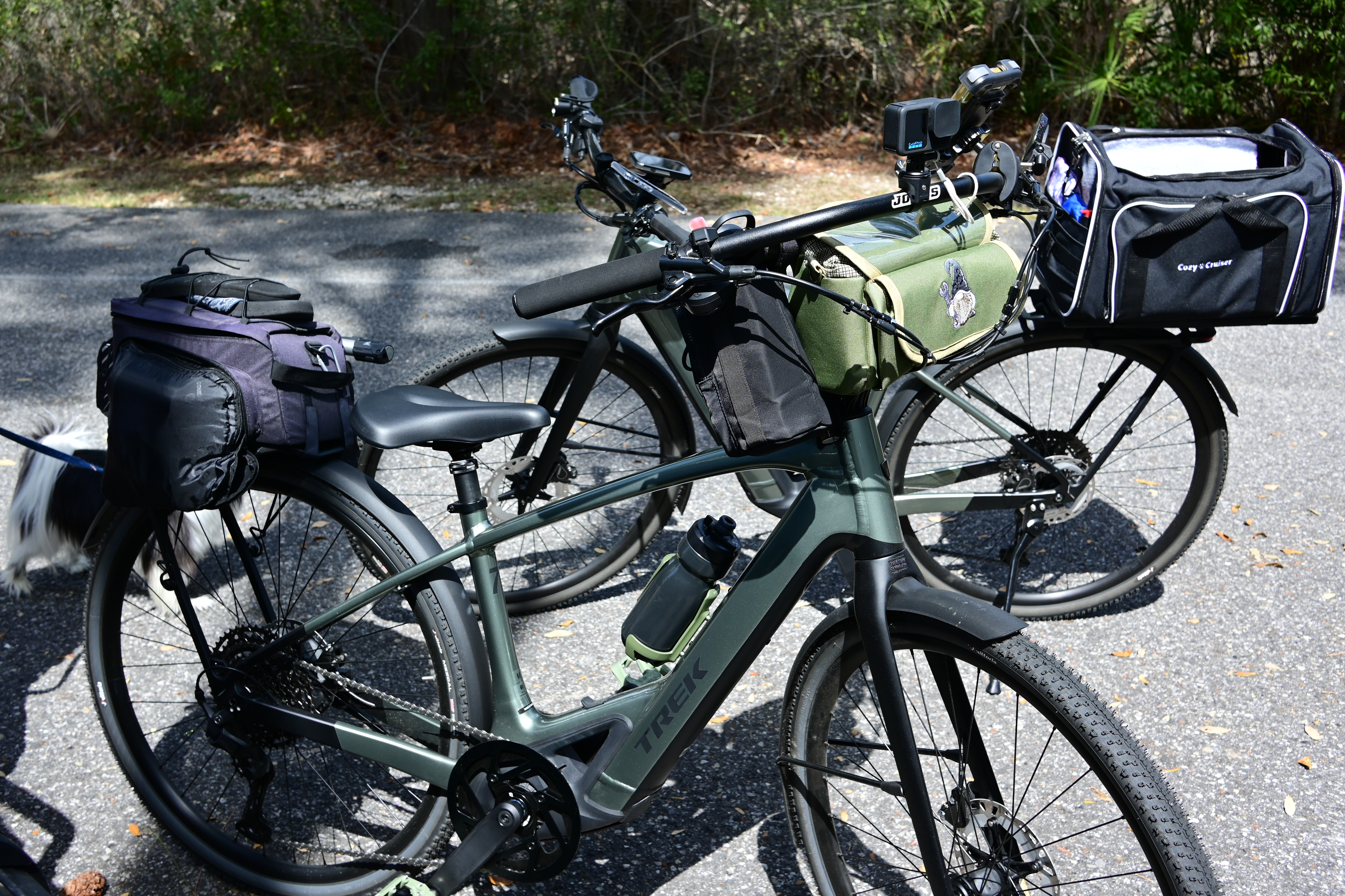 Jones Bars, Stem, and Bags on the Trek FX+