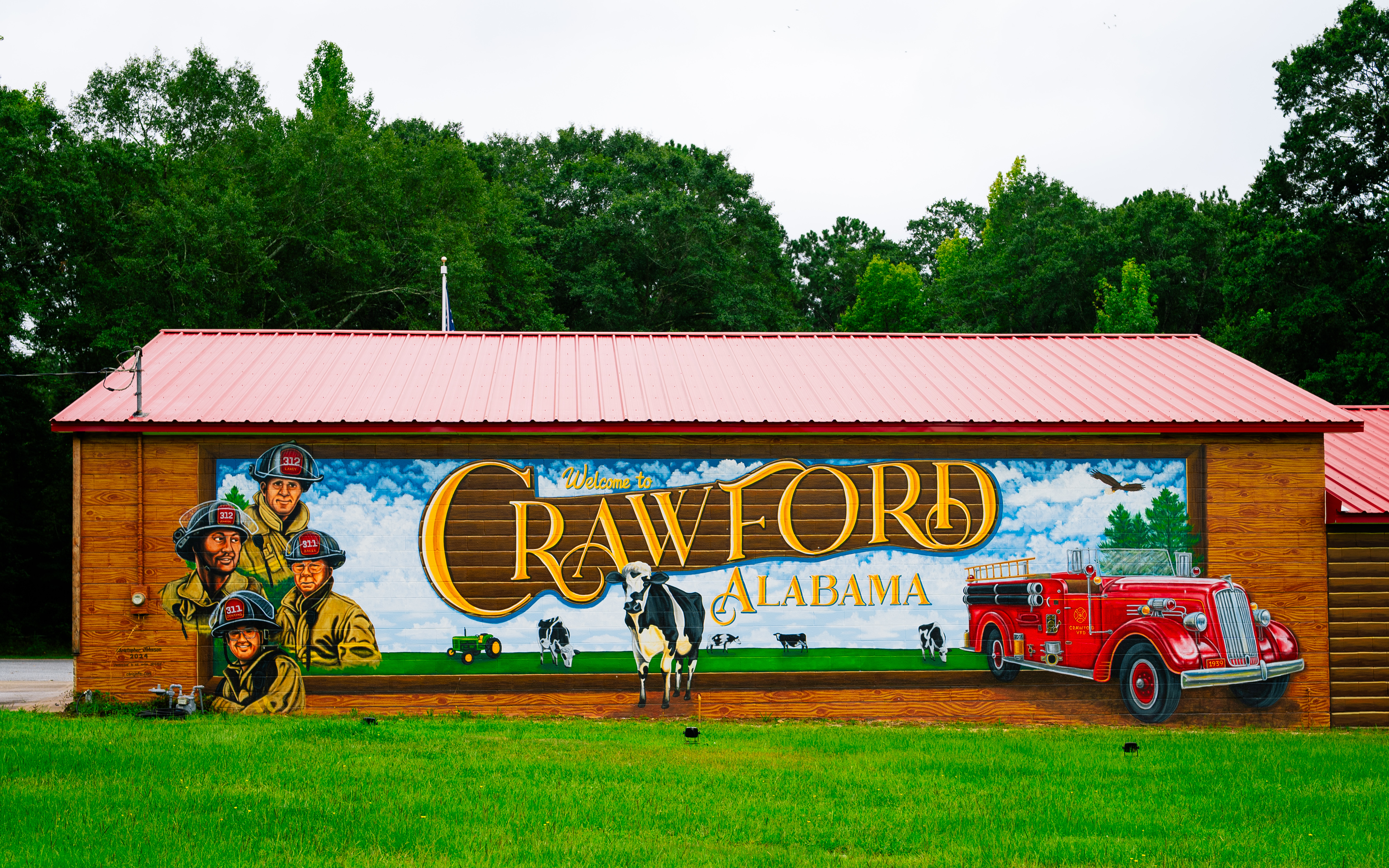 Crawford Alabama Fire Station Mural